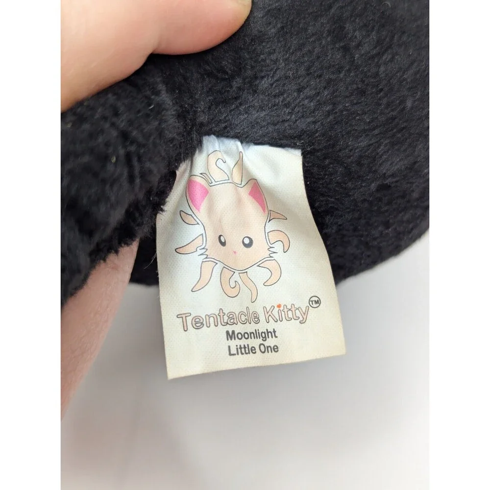 Tentacle Kitty Moonlight Little One Plush 2019 HTF Rare Glow Black Cat Green Eye